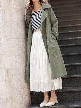 「アイテム（チュニック）」を使った、Delyle NOIR STAFFさん（レディース・160cm）の春コーディネート