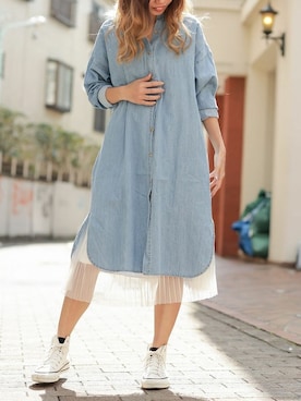 Delyle NOIR STAFFさん（レディース・160cm）の春コーディネート