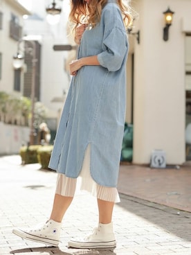 Delyle NOIR STAFFさん（レディース・160cm）の春コーディネート