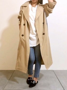 「アイテム（チュニック）」を使った、Delyle NOIR STAFFさん（レディース・160cm）の春コーディネート