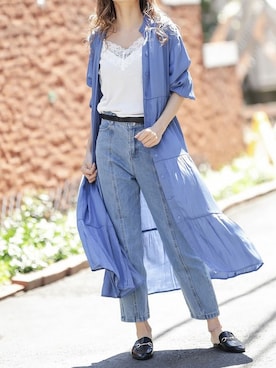 「春ワンピ」｜Delyle NOIR STAFFさん（レディース・160cm）の春コーディネート