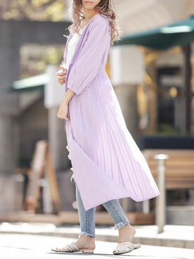 「春ワンピ」｜Delyle NOIR STAFFさん（レディース・160cm）の春コーディネート