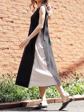 「春ワンピ」｜Delyle NOIR STAFFさん（レディース・160cm）の春コーディネート