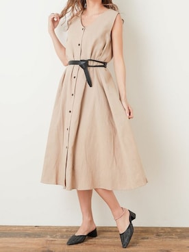 「Aラインワンピース」｜Delyle NOIR STAFFさん（レディース・160cm）の春コーディネート