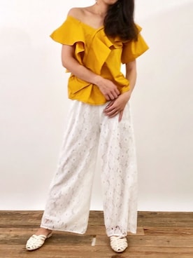 「BARAK（バラク）のアイテム」を使った、Delyle NOIR STAFFさん（レディース・160cm）の夏コーディネート