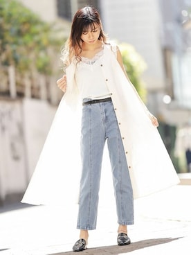 「Aラインワンピース」｜Delyle NOIR STAFFさん（レディース・160cm）の夏コーディネート