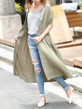 「DelyleNOIR」｜Delyle NOIR STAFFさん（レディース・160cm）の夏コーディネート