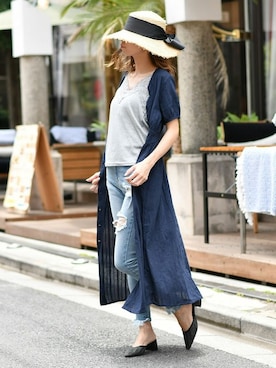 Delyle NOIR STAFFさん（レディース・160cm）の夏コーディネート