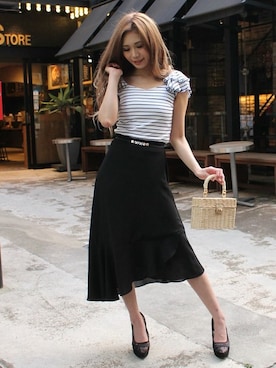 Delyle NOIR STAFFさん（レディース・160cm）の夏コーディネート