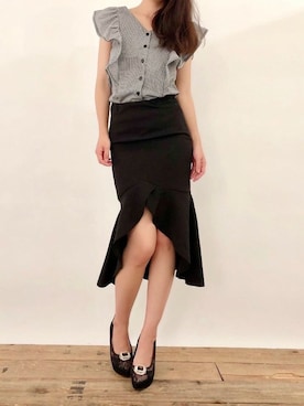 Delyle NOIR STAFFさん（レディース・160cm）の夏コーディネート