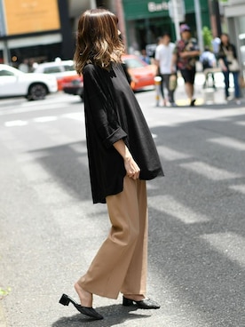 「DELYLE（デイライル）のアイテム」を使った、Delyle NOIR STAFFさん（レディース・160cm）の夏コーディネート