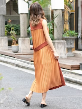 「プリーツ」｜Delyle NOIR STAFFさん（レディース・160cm）の夏コーディネート