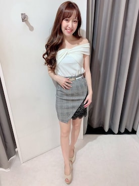 「アイテム（スカート、その他）」を使った、Delyle NOIR STAFFさん（レディース・160cm）の秋コーディネート