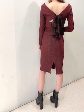 「ミディ丈」｜Delyle NOIR STAFFさん（レディース・160cm）の秋コーディネート