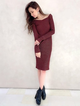 「ミディ丈」｜Delyle NOIR STAFFさん（レディース・160cm）の秋コーディネート