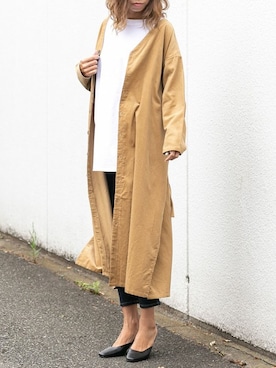 「シャツワンピ」｜Delyle NOIR STAFFさん（レディース・160cm）の秋コーディネート