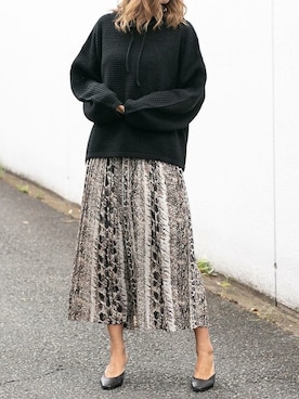 「ワッフル」｜Delyle NOIR STAFFさん（レディース・160cm）の秋コーディネート