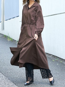 「DELYLE（デイライル）のアイテム」を使った、Delyle NOIR STAFFさん（レディース・160cm）の秋コーディネート