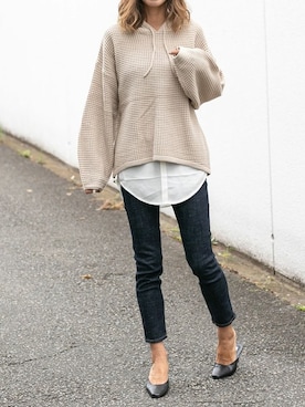 「DELYLE（デイライル）のアイテム」を使った、Delyle NOIR STAFFさん（レディース・160cm）の秋コーディネート