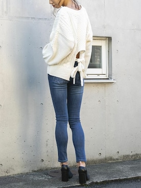 「DELYLE（デイライル）のアイテム」を使った、Delyle NOIR STAFFさん（レディース・160cm）の秋コーディネート