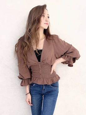 「シャーリング」｜Delyle NOIR STAFFさん（レディース・160cm）の秋コーディネート