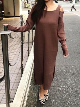 Delyle NOIR STAFFさん（レディース・160cm）の冬コーディネート