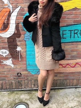 Delyle NOIR STAFFさん（レディース・160cm）の冬コーディネート