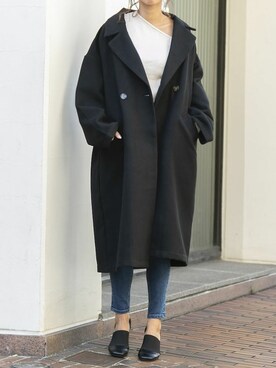 「DelyleNOIR」｜Delyle NOIR STAFFさん（レディース・160cm）の冬コーディネート