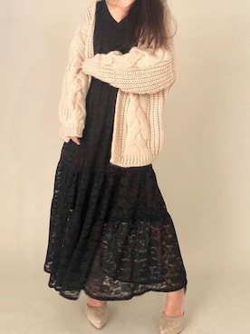 Delyle NOIR STAFFさん（レディース・160cm）の冬コーディネート