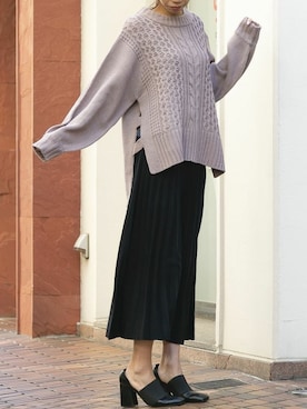 Delyle NOIR STAFFさん（レディース・160cm）の冬コーディネート