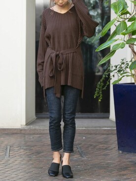 Delyle NOIR STAFFさん（レディース・160cm）の冬コーディネート