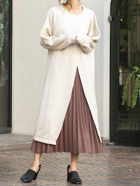 Delyle NOIR STAFFさん（レディース・160cm）の冬コーディネート