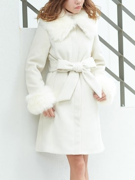 「アイテム（その他アウター）」を使った、Delyle NOIR STAFFさん（レディース・160cm）の冬コーディネート