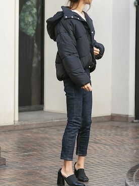 「DELYLE（デイライル）のアイテム」を使った、Delyle NOIR STAFFさん（レディース・160cm）の冬コーディネート