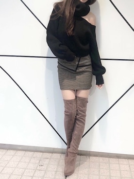 Delyle NOIR STAFFさん（レディース・160cm）の冬コーディネート