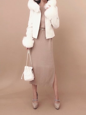 Delyle NOIR STAFFさん（レディース・160cm）の冬コーディネート