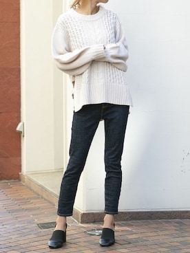 Delyle NOIR STAFFさん（レディース・160cm）の冬コーディネート