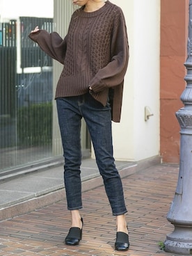 Delyle NOIR STAFFさん（レディース・160cm）の冬コーディネート