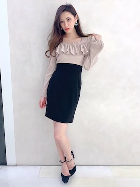 Delyle NOIR STAFFさん（レディース・160cm）の冬コーディネート