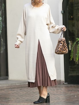 Delyle NOIR STAFFさん（レディース・160cm）の冬コーディネート