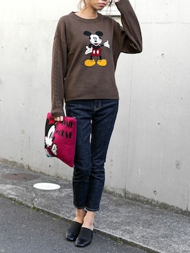 「ミッキー」｜Delyle NOIR STAFFさん（レディース・160cm）の冬コーディネート