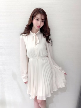 「プリーツ」｜Delyle NOIR STAFFさん（レディース・160cm）の春コーディネート