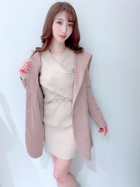 「カシュクール」｜「アイテム（その他アウター）」を使った、Delyle NOIR STAFFさん（レディース・160cm）の冬コーディネート