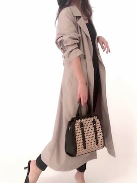 「スプリングコート」｜Delyle NOIR STAFFさん（レディース・160cm）の春コーディネート