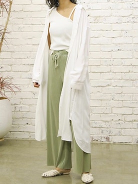 「春ワンピ」｜「アイテム（シャツワンピース）」を使った、Delyle NOIR STAFFさん（レディース・160cm）の春コーディネート