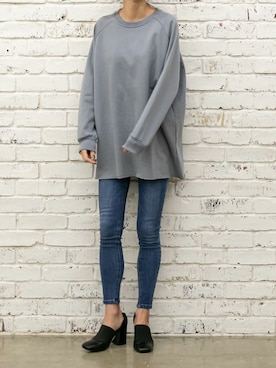 「アイテム（チュニック）」を使った、Delyle NOIR STAFFさん（レディース・160cm）の春コーディネート