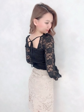 「シャーリング」｜Delyle NOIR STAFFさん（レディース・160cm）の春コーディネート