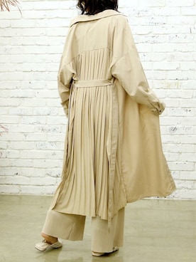 「春ワンピ」｜「アイテム（シャツワンピース）」を使った、Delyle NOIR STAFFさん（レディース・160cm）の春コーディネート