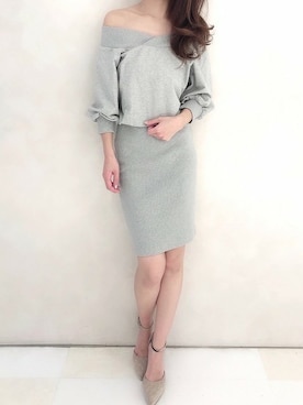 「スウェットワンピース」｜Delyle NOIR STAFFさん（レディース・160cm）の春コーディネート