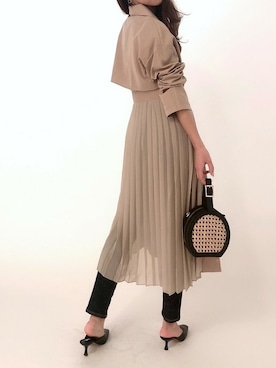 「DELYLE（デイライル）のアイテム」を使った、Delyle NOIR STAFFさん（レディース・160cm）の春コーディネート